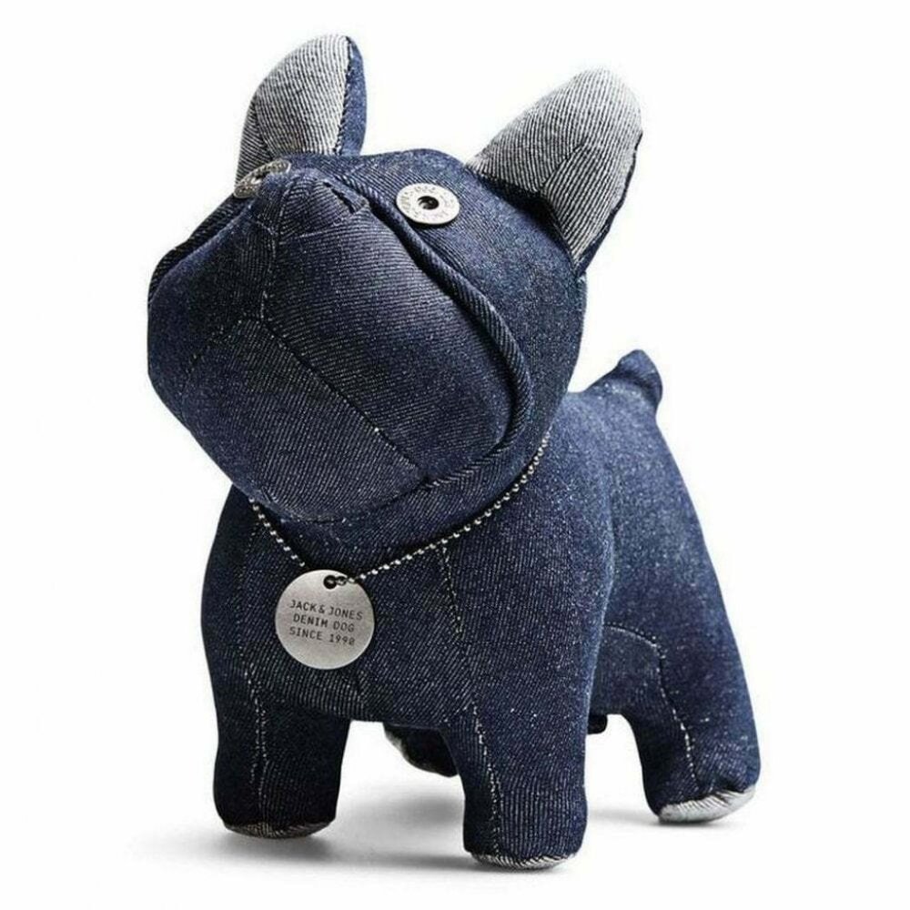 Jack & Jones 9" Denim Collectible French Bulldog Denmark Anatomically Correct NW